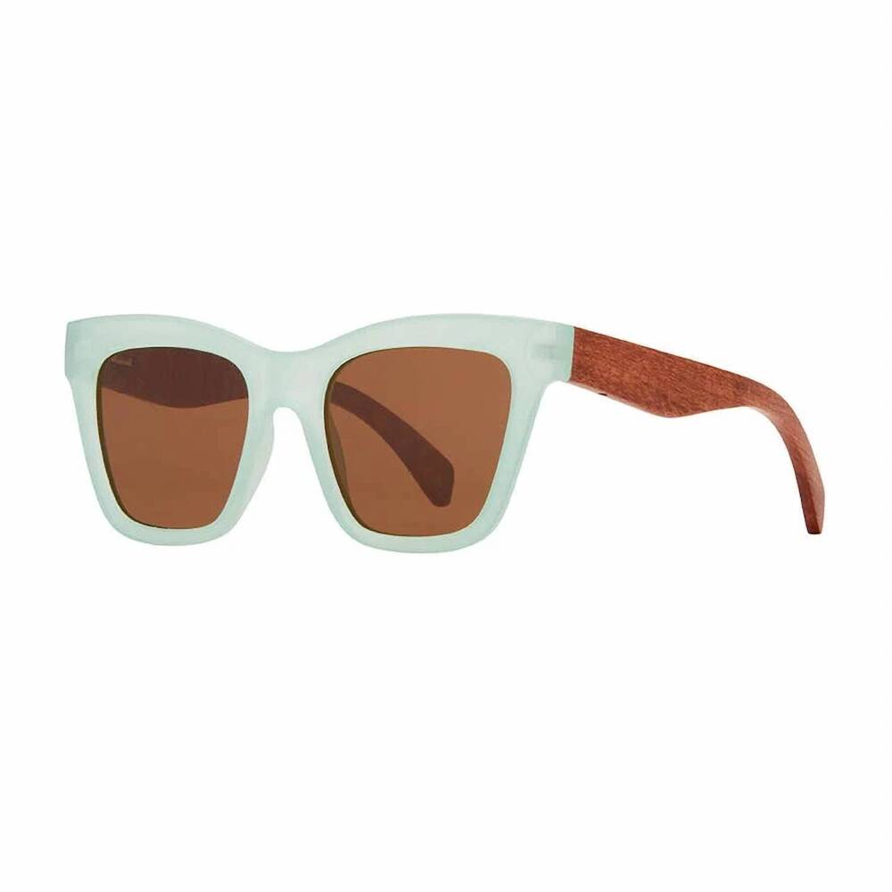 NEW BLUE PLANET ECO-EYEWEAR women's amaya polarized sunglasses in matte mint gre